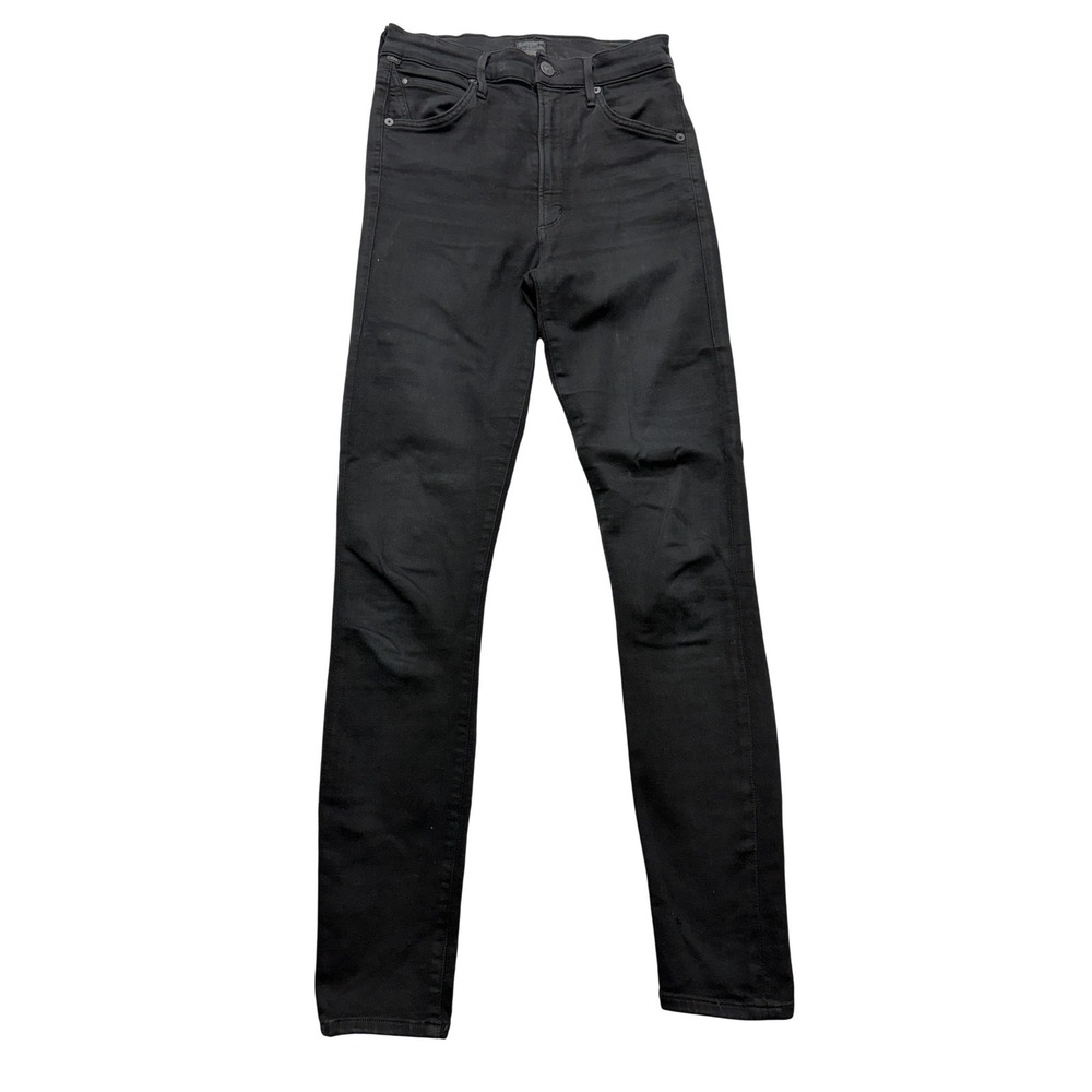 Citizens Of Humanity Chrissy Jeans‎ Womens 27 Black Dark Wash High Rise Skinny